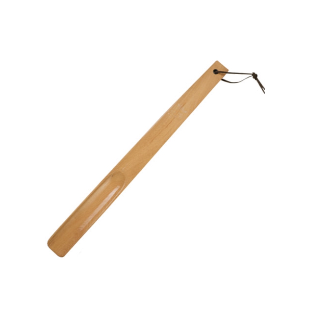 Long wooden shoehorn