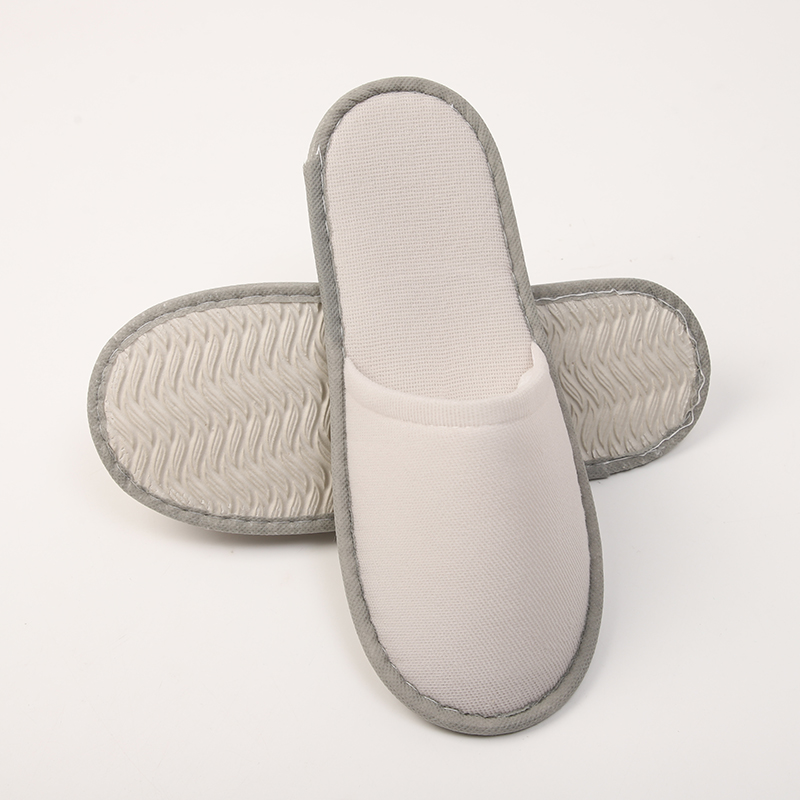 Disposable slippers at the hotel