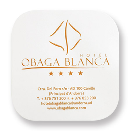 Square textured coaster